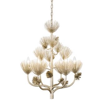 Pinion Six Light Chandelier in Zen Gold (137|365C06ZG)