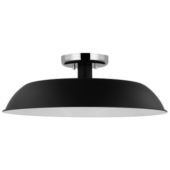 Colony One Light Flush Mount in Matte Black / Polished Nickel (72|60-7495)