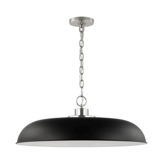 Colony One Light Pendant in Matte Black / Polished Nickel (72|60-7488)