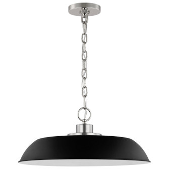 Colony One Light Pendant in Matte Black / Polished Nickel (72|60-7485)