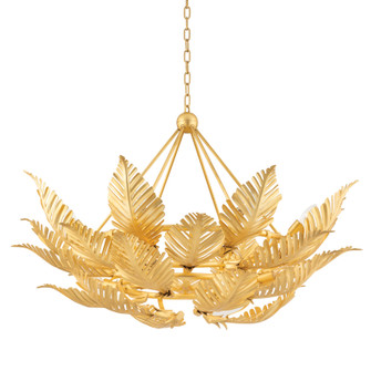 Tropicale 12 Light Chandelier in Gold Leaf (68|317-412-GL)