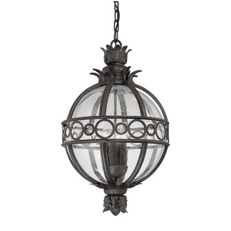 Campanile Three Light Hanging Lantern in French Iron (67|F5008-FRN)