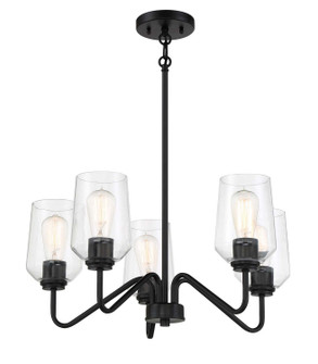 Shayna Five Light Chandelier in Flat Black (46|56125-FB)