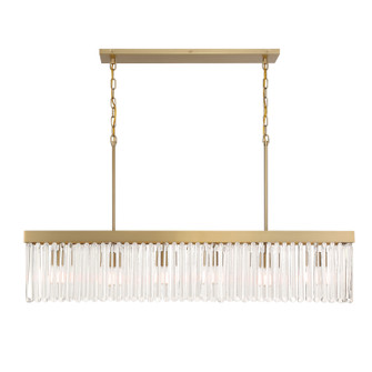 Emory Six Light Chandelier in Modern Gold (60|EMO-5407-MG)