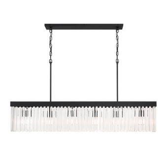 Emory Six Light Chandelier in Black Forged (60|EMO-5407-BF)