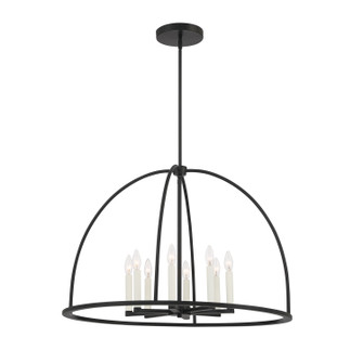 Abbott Eight Light Chandelier in Black (60|ABB-3008-BK)