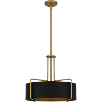 Quoizel Pendant Four Light Pendant in Aged Brass (10|QP5596AB)