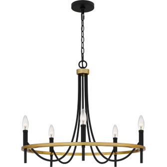 Legare Five Light Chandelier in Matte Black (10|LGR5026MBK)