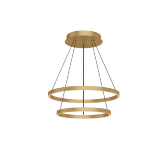 Cerchio LED Chandelier in Brushed Gold (347|CH87224-BG)