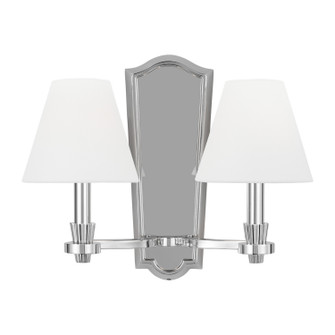 Paisley Two Light Wall Sconce in Polished Nickel (454|AW1112PN)