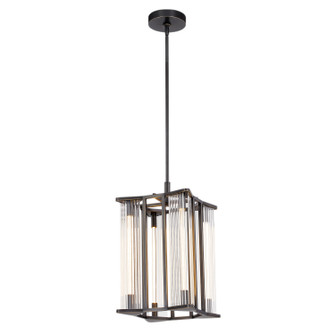 Sabre LED Pendant in Ribbed Glass/Urban Bronze (452|PD339415UBCR)