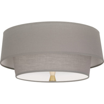 Decker Two Light Flushmount in Modern Brass (165|SG143)