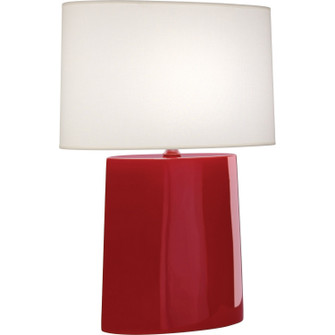 Victor One Light Table Lamp in Ruby Red Glazed Ceramic (165|RR03)