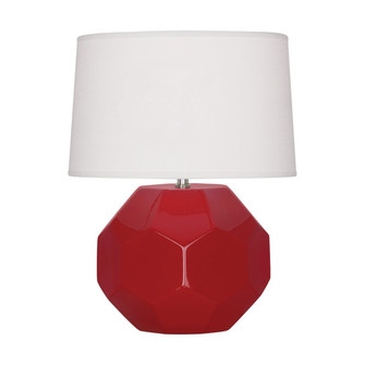 Small Franklin One Light Accent Lamp in Ruby Red Glazed Ceramic (165|RR02)