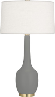 Delilah One Light Table Lamp in Matte Smokey Taupe Glazed Ceramic (165|MST70)
