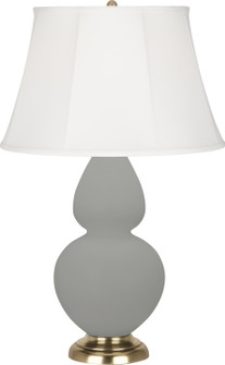 Double Gourd One Light Table Lamp in Matte Smoky Taupe Glazed Ceramic (165|MST54)