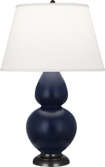 Double Gourd One Light Table Lamp in Matte Midnight Blue Glazed Ceramic w/Deep Patina Bronze (165|MMB57)