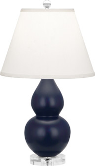 Small Double Gourd One Light Accent Lamp in Matte Midnight Blue Glazed Ceramic w/Lucite (165|MMB53)