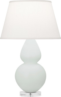 Double Gourd One Light Table Lamp in Matte Celadon Glazed Ceramic w/Lucite Base (165|MCL62)