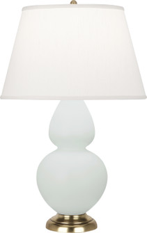 Double Gourd One Light Table Lamp in Matte Celadon Glazed Ceramic w/Antique Brass (165|MCL55)