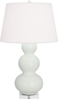 Triple Gourd One Light Table Lamp in Matte Celadon Glazed Ceramic w/Lucite (165|MCL43)