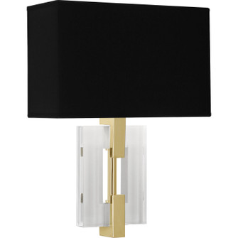 Lincoln Two Light Wall Sconce in Modern Brass w/ Crystal (165|1009B)