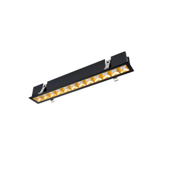 Multi Stealth LED Downlight Trim in Gold/Black (34|R1GDT12-F930-GLBK)