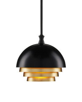 Salviati One Light Pendant in Black/Gold Leaf (142|9000-0953)