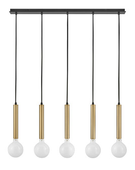 Bobbie LED Linear Chandelier in Lacquered Brass (531|83206LCB)