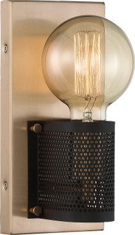 Passage One Light Wall Sconce in Copper Brushed Brass / Black (72|60-6661)