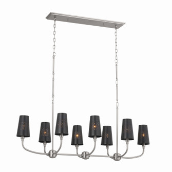 Adeena Eight Light Linear Chandelier in Classic Pewter (12|52510CLP)
