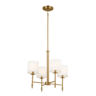 Ali Four Light Chandelier in Brushed Natural Brass (12|52504BNB)