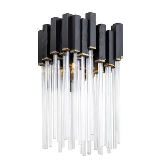 Matrix One Light Wall Sconce in Matte Black/French Gold (137|309W01MBFG)
