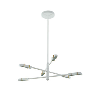 Concorde LED Chandelier in Satin Brass and Matte White (33|517971SBW)