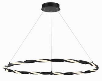 Convolution LED Island Pendant in Matte Black (42|P5483-66A-L)