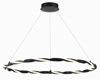 Convolution LED Island Pendant in Coal Black (42|P5483-66A-L)