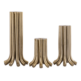 Contour Candleholder in Aged Brass (45|H0897-10525/S3)