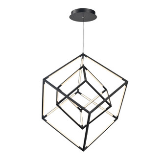 Cube Squared LED Pendant in Matte Black (45|85145/LED)