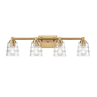 Pulsate Four Light Vanity in Satin Brass (45|67973/4)