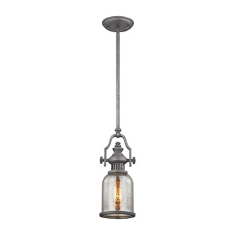 Chadwick One Light Mini Pendant in Weathered Zinc (45|66534-1)