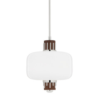Peekskill One Light Pendant in Polished Nickel (70|3817-PN)