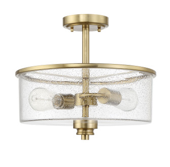 Bolden Two Light Convertible Semi Flush in Satin Brass (46|50552-SB)