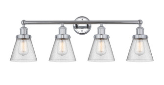 Edison Four Light Bath Vanity in Brushed Satin Nickel (405|616-4W-SN-G64)