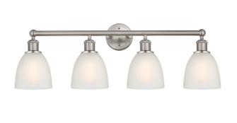 Edison Four Light Bath Vanity in Brushed Satin Nickel (405|616-4W-SN-G381)