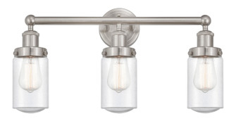 Edison Three Light Bath Vanity in Brushed Satin Nickel (405|616-3W-SN-G314)