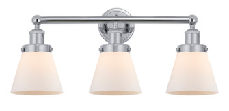 Edison Three Light Bath Vanity in Polished Chrome (405|616-3W-PC-G61)