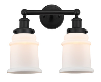 Edison Two Light Bath Vanity in Matte Black (405|616-2W-BK-G181)