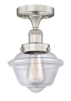 Edison One Light Semi-Flush Mount in Brushed Satin Nickel (405|616-1F-SN-G532)