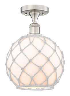 Edison One Light Semi-Flush Mount in Brushed Satin Nickel (405|616-1F-SN-G121-10RW)