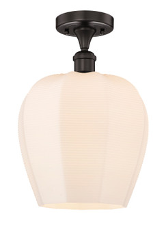 Edison One Light Semi-Flush Mount in Oil Rubbed Bronze (405|616-1F-OB-G461-12)